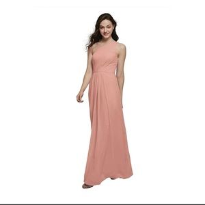 David’s Bridal Chiffon Ballet Bridesmaid Dress